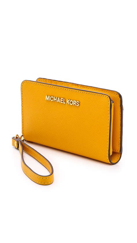 Michael Kors yellow wallet women